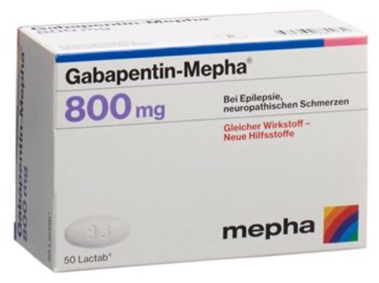 Gabapentin-Mepha 800mg 100 Lactabs